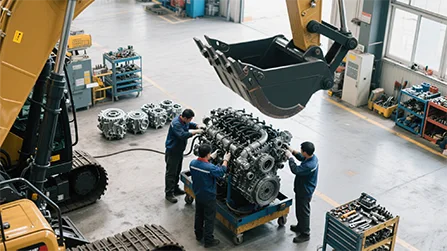 han jue engineering machinery testing workshop (3)