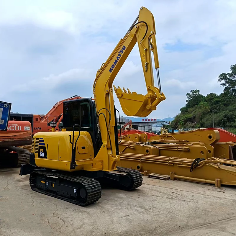 used komatsu pc56 excavator (2)