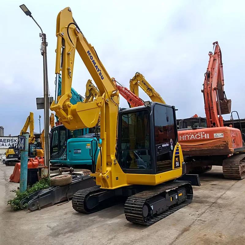 used komatsu pc56 excavator (4)