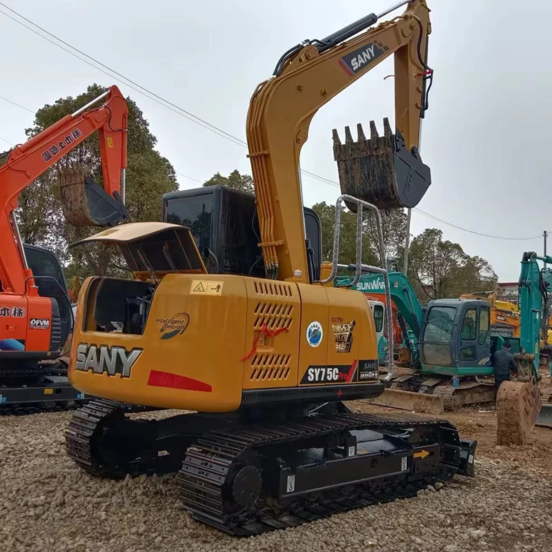 used sany sy75c pro excavator (2)