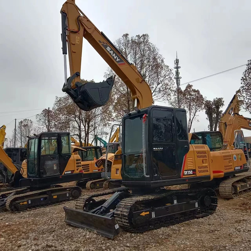 used sany sy75c pro excavator (4)